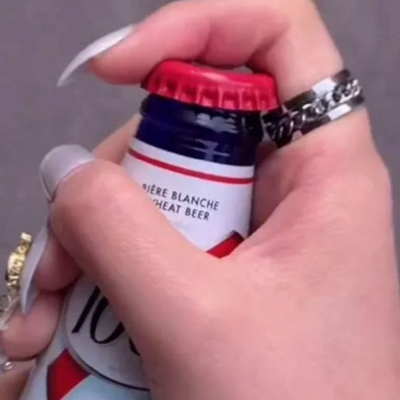 Men's Titanium Spinner Bottle Opener Chain Wedding Band Ring CLOSEOUT - Picture 11 of 15